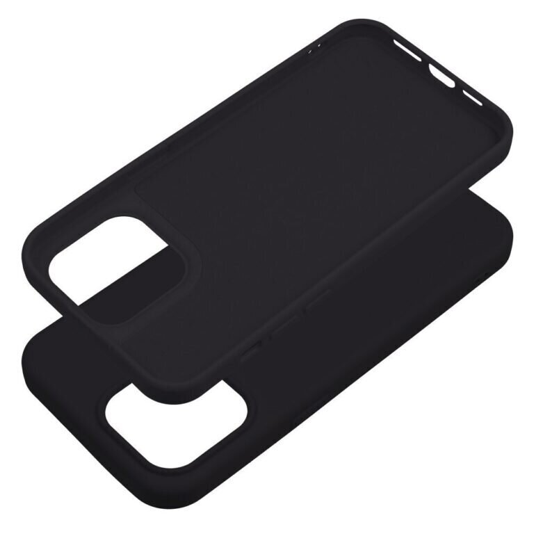 Forcell silikona apvalks priekš iPhone 15 Pro Max (6,7”) – Melns cena un informācija | Telefonu vāciņi, maciņi | 220.lv