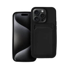 Forcell CARD apvalks priekš iPhone 15 Pro (6,1") Melns cena un informācija | Telefonu vāciņi, maciņi | 220.lv