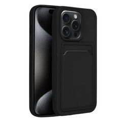 Forcell CARD apvalks priekš iPhone 15 Pro Max (6,7") Melns cena un informācija | Telefonu vāciņi, maciņi | 220.lv