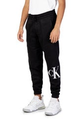 Sporta bikses vīriešiem Calvin Klein Jeans, melnas cena un informācija | Vīriešu bikses | 220.lv