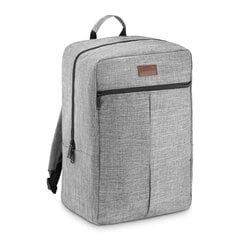 Легкий дорожный рюкзак для ручной клади 40х25х20 см, серый цена и информация | Спортивные сумки и рюкзаки | 220.lv