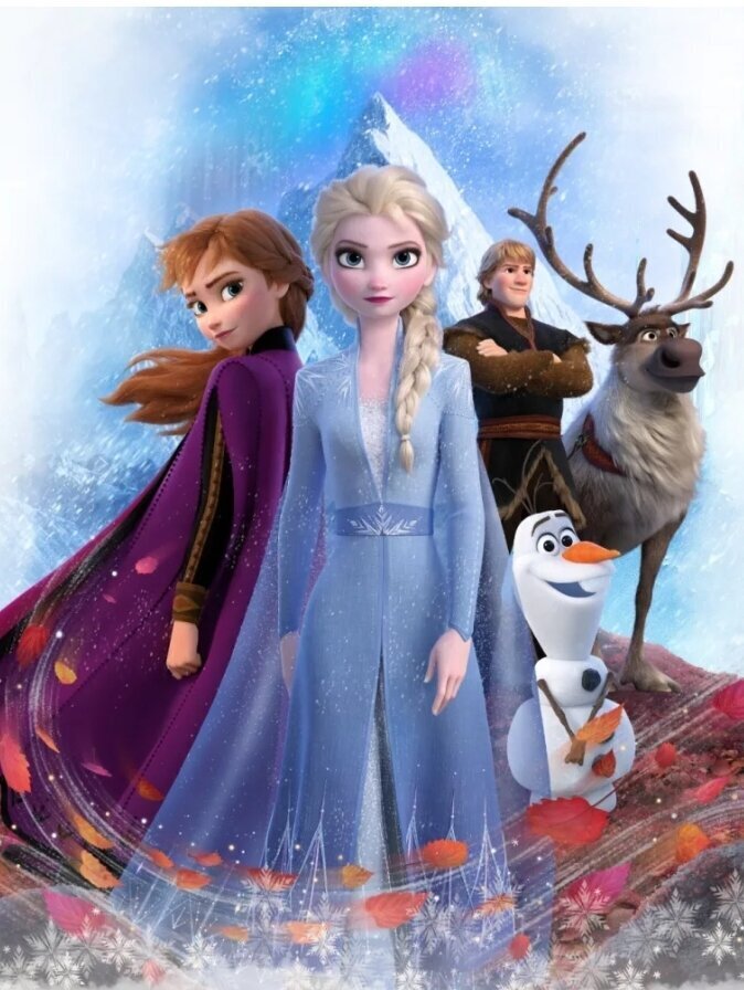Pleds Disney Frozen 130x170cm cena un informācija | Gultas pārklāji, pledi | 220.lv
