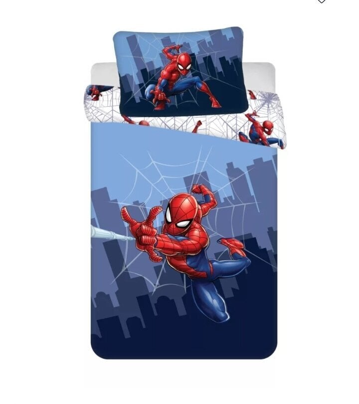 Bērnu gultasveļas komplekts Spiderman 100x135cm+40x60cm, 2 daļas cena un informācija | Bērnu gultas veļa | 220.lv