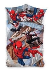 Детский комплект постельного белья Spiderman 150x210+50x60cm, 2 части  цена и информация | Детское постельное бельё | 220.lv