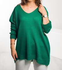 Džemperis sievietēm, tumši zaļa cena un informācija | Sieviešu džemperi | 220.lv