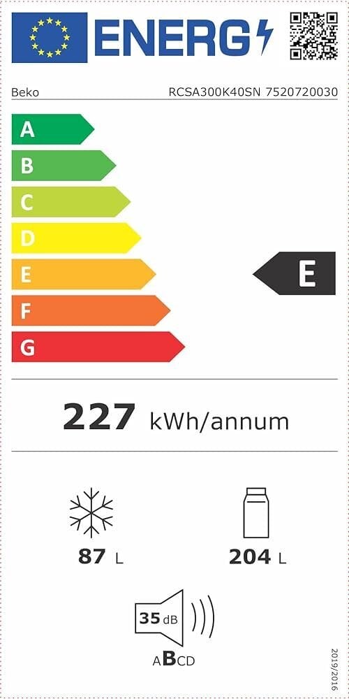 Beko RCSA300K40SN цена и информация | Ledusskapji | 220.lv