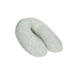 Подушка для кормления CebaBaby multi, цветы зеленоватые, W-741-000-742 цена и информация | Подушки для беременных и кормящих | 220.lv