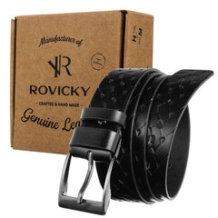 кожаный ремешок rovicky prs-04-g цена и информация | Мужские ремни | 220.lv
