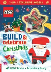 LEGO (R) Books: Build & Celebrate Christmas (includes 45 bricks) cena un informācija | Grāmatas mazuļiem | 220.lv