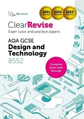 ClearRevise Exam Tutor AQA GCSE Design & Technology 8552 2023 cena un informācija | Grāmatas pusaudžiem un jauniešiem | 220.lv