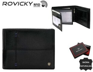 ROVICKY RFID ādas maks N992-RVTS цена и информация | Мужские кошельки | 220.lv