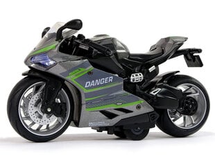 Rotaļu motocikls Lean Toys, pelēks cena un informācija | Rotaļlietas zēniem | 220.lv
