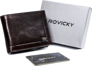 Мужской кожаный RFID-кошелек Rovicky CPR-021-BAR цена и информация | Мужские кошельки | 220.lv