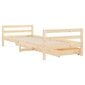 Bērnu gultas rāmis ar atvilktnēm, 90x200 cm, priedes masīvkoks cena un informācija | Bērnu gultas | 220.lv