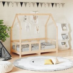 Bērnu gultas rāmis, priedes masīvkoks, 70x140 cm cena un informācija | Bērnu gultas | 220.lv