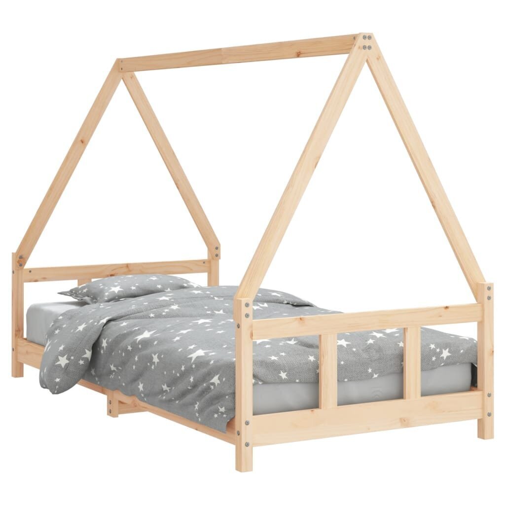 Bērnu gultas rāmis, 90x190 cm, priedes masīvkoks cena un informācija | Bērnu gultas | 220.lv