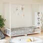 Bērnu gultas rāmis, balts, 90x190 cm, priedes masīvkoks cena un informācija | Bērnu gultas | 220.lv