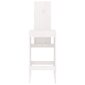 Bāra krēsli, 2 gab., 40x42x120 cm, priedes masīvkoks, balti cena un informācija | Dārza krēsli | 220.lv