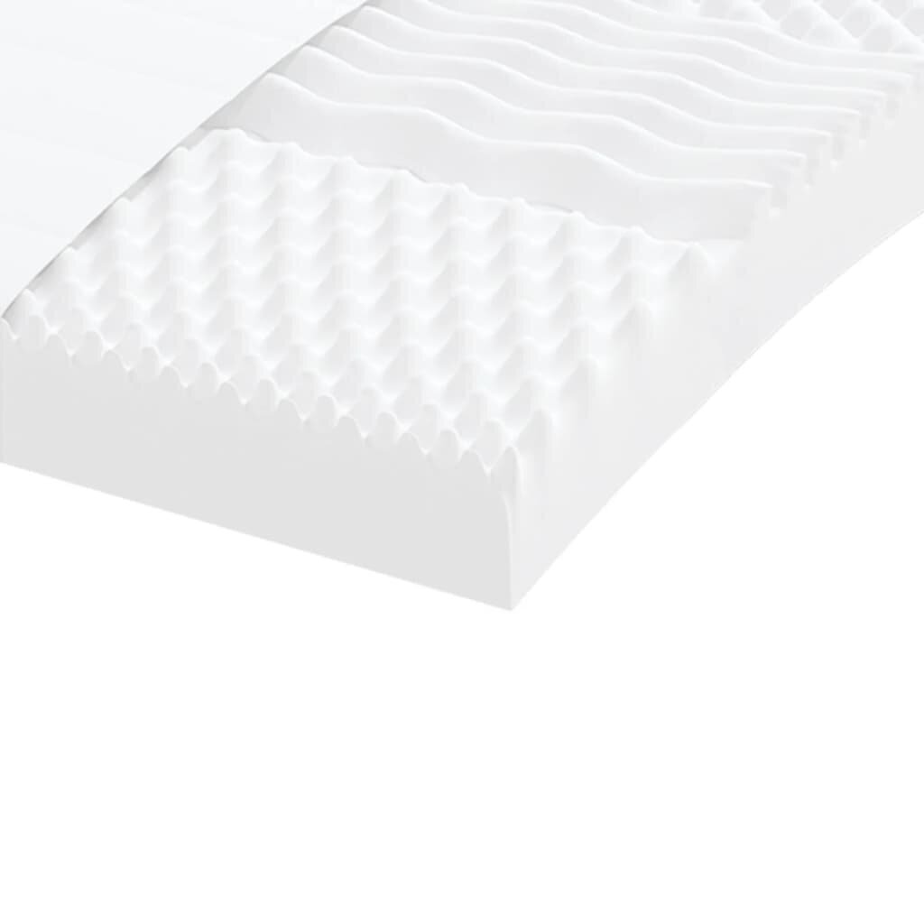 Dīvāngulta ar matraci, krēmkrāsas audums, 100x200 cm цена и информация | Gultas | 220.lv