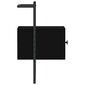 Sienas naktsskapītis, melns, 35x30x51 cm, inženierijas koks cena un informācija | Naktsskapīši | 220.lv