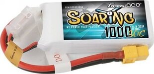 Gens Ace Soaring 1000mAh 11.1V 30C 3S1P XT60 battery цена и информация | Аккумуляторы | 220.lv