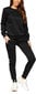 Sporta tērps sievietēm J.Style Fleece Black 70W03-1, melns cena un informācija | Sporta apģērbs sievietēm | 220.lv