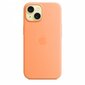 Apple iPhone 15 Silicone Case with MagSafe Orange Sorbet MT0W3ZM/A cena un informācija | Telefonu vāciņi, maciņi | 220.lv