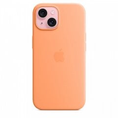 Apple iPhone 15 Silicone Case with MagSafe - Orange Sorbet MT0W3ZM/A цена и информация | Чехлы для телефонов | 220.lv