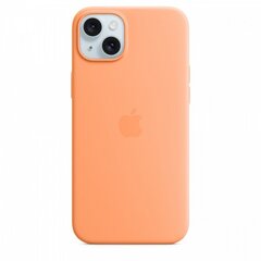 Apple iPhone 15 Plus Silicone Case with MagSafe - Orange Sorbet MT173ZM/A цена и информация | Чехлы для телефонов | 220.lv