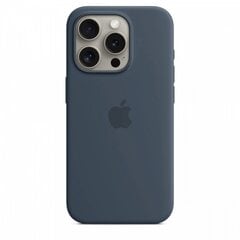 Apple iPhone 15 Pro Silicone Case with MagSafe - Storm Blue MT1D3ZM/A цена и информация | Чехлы для телефонов | 220.lv