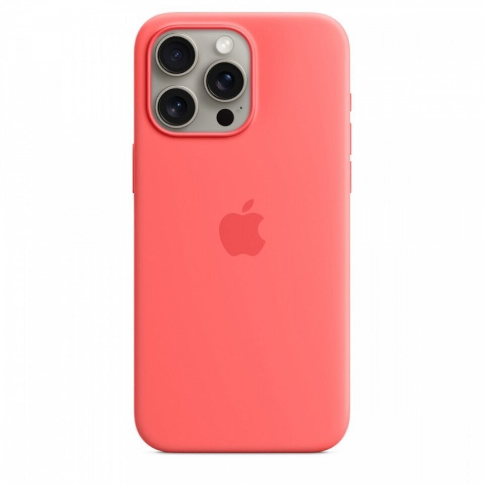 Apple iPhone 15 Pro Max Silicone Case with MagSafe Guava MT1V3ZM/A cena un informācija | Telefonu vāciņi, maciņi | 220.lv