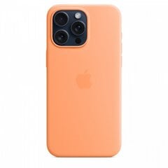Apple iPhone 15 Pro Max Silicone Case with MagSafe - Orange Sorbet MT1W3ZM/A цена и информация | Чехлы для телефонов | 220.lv