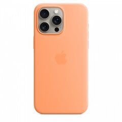 Apple iPhone 15 Pro Max Silicone Case with MagSafe Orange Sorbet MT1W3ZM/A цена и информация | Чехлы для телефонов | 220.lv