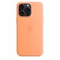 Apple iPhone 15 Pro Max Silicone Case with MagSafe Orange Sorbet MT1W3ZM/A цена и информация | Telefonu vāciņi, maciņi | 220.lv