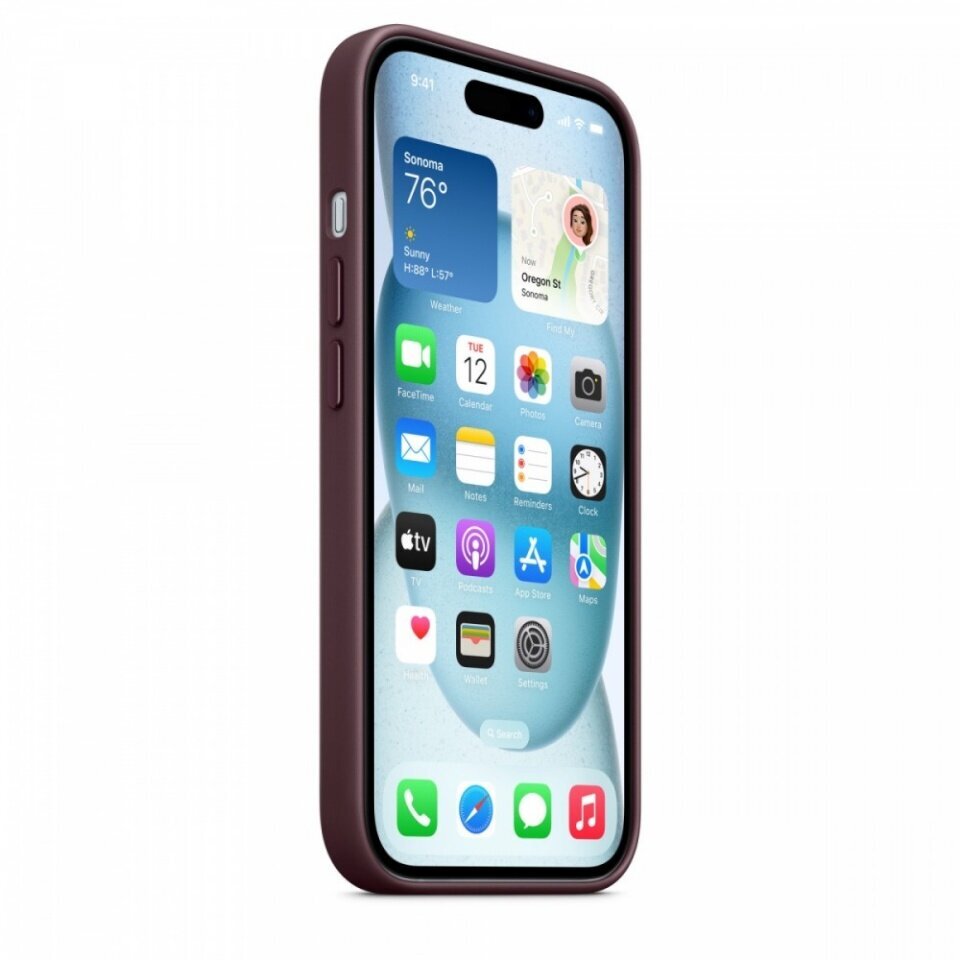 Apple iPhone 15 FineWoven Case with MagSafe Mulberry MT3E3ZM/A cena un informācija | Telefonu vāciņi, maciņi | 220.lv