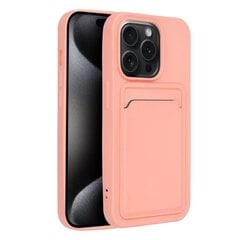 Forcell CARD apvalks priekš iPhone 15 Pro (6,1") Rozā cena un informācija | Telefonu vāciņi, maciņi | 220.lv