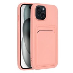 Forcell CARD apvalks priekš iPhone 15 (6,1") Rozā cena un informācija | Telefonu vāciņi, maciņi | 220.lv