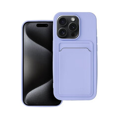 Forcell CARD apvalks priekš iPhone 15 Pro (6,1") Violets cena un informācija | Telefonu vāciņi, maciņi | 220.lv