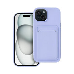 Forcell CARD apvalks priekš iPhone 15 Plus (6,7") Violets cena un informācija | Telefonu vāciņi, maciņi | 220.lv