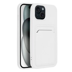 Forcell CARD apvalks priekš iPhone 15 Plus (6,7") Balts cena un informācija | Telefonu vāciņi, maciņi | 220.lv