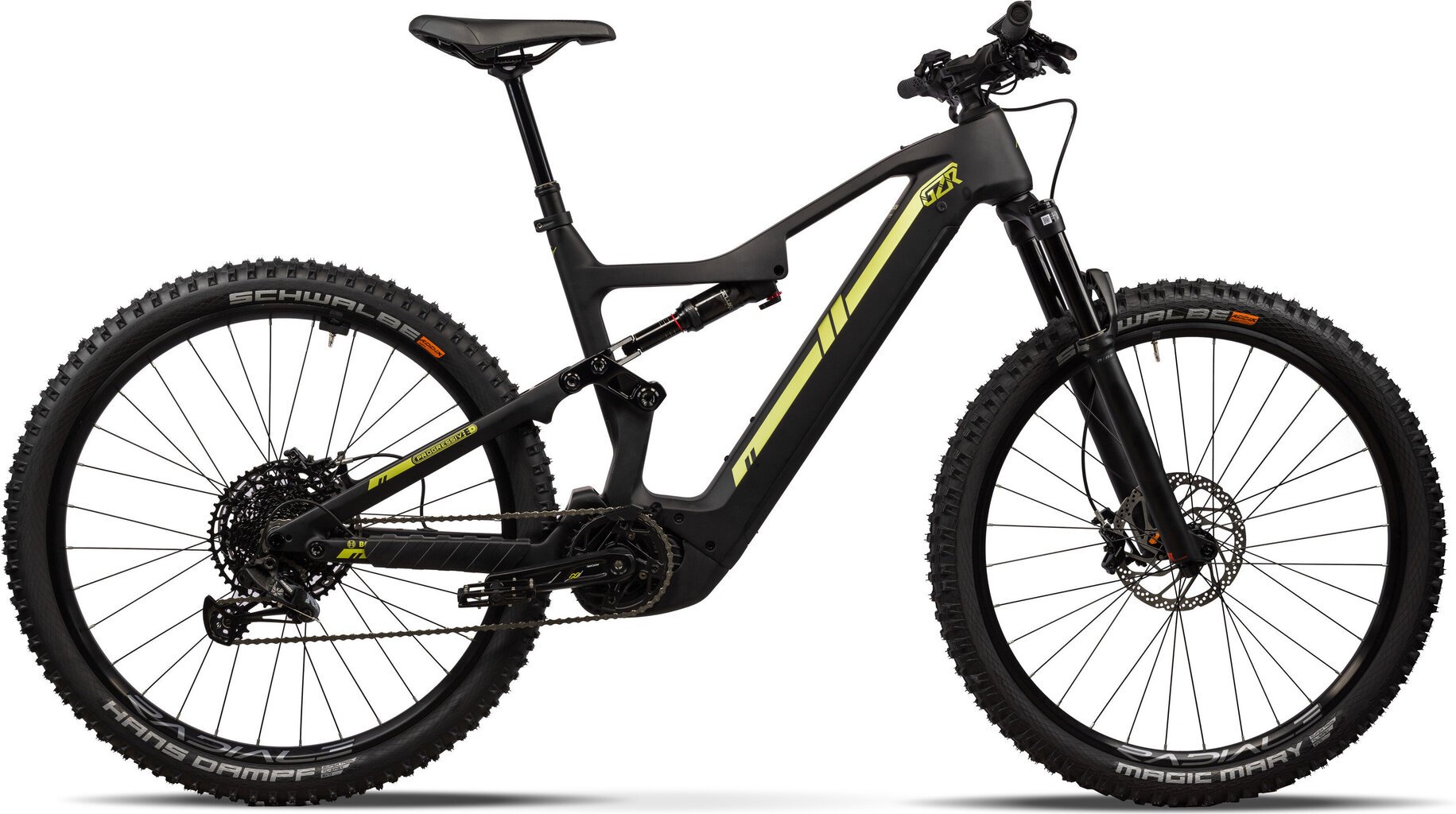 Elektriskais velosipēds GZR Progressiv-e CF 23. 19", melns цена и информация | Elektrovelosipēdi | 220.lv