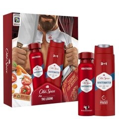 Dāvanu komplekts Old Spice Chef White Water vīriešiem: izsmidzināms dezodorants, 150 ml + dušas želeja, 250 ml kaina ir informacija | Old Spice Smaržas, kosmētika | 220.lv