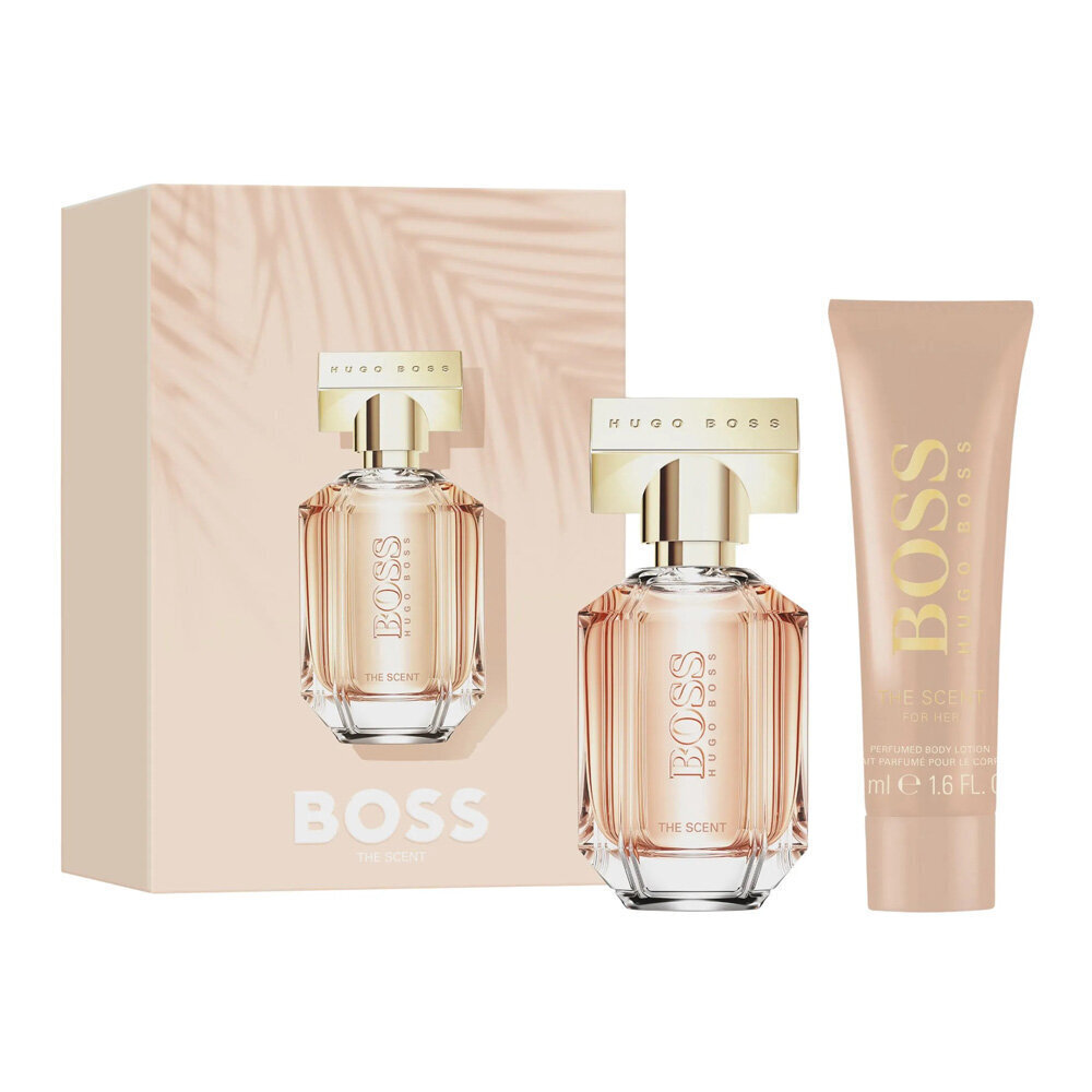 Dāvanu komplekts Hugo Boss The Scent sievietēm: aromātisks ūdens EDP, 30 ml + ķermeņa losjons 50 ml cena un informācija | Sieviešu smaržas | 220.lv