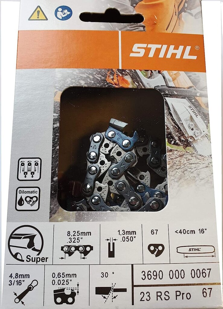 Ķēde zāģim Stihl 23 RS Pro Rapid Super Saw cena un informācija | Motorzāģi | 220.lv