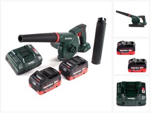 Lapu pūtējs Metabo AG 18, 18 V, ar akumulatoru un lādētāju цена и информация | Пылесосы для сбора листьев, измельчители веток, очистители тротуарной плитки | 220.lv