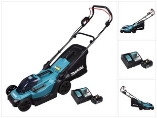 Аккумуляторная газонокосилка Makita DLM 330 RF 18 В, с аккумулятором 3,0 Ач и зарядным устройством цена и информация | Газонокосилки | 220.lv