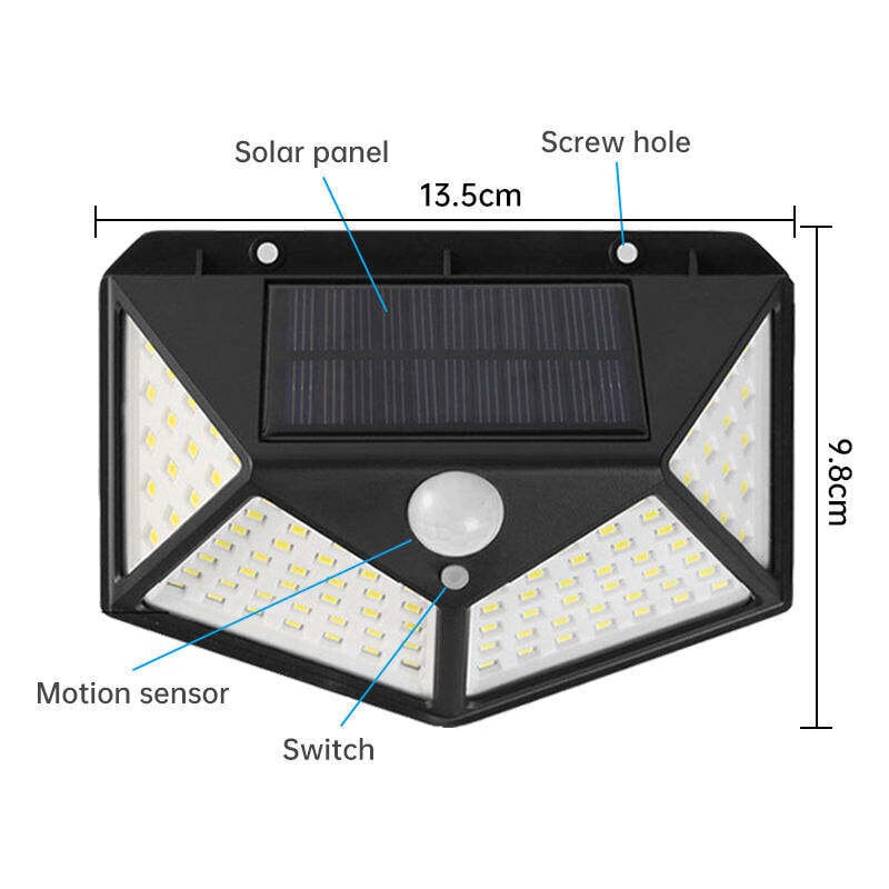 100LED solārā lampa ar kustības sensoru Livman Si100 cena un informācija | Āra apgaismojums | 220.lv