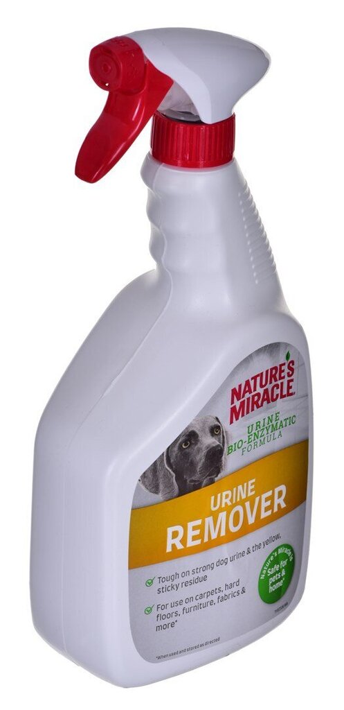 Līdzekļi suņu urīna traipu noņemšanai Nature's Miracle Urine Stain&Odour, 946 ml cena un informācija | Kopšanas līdzekļi dzīvniekiem | 220.lv