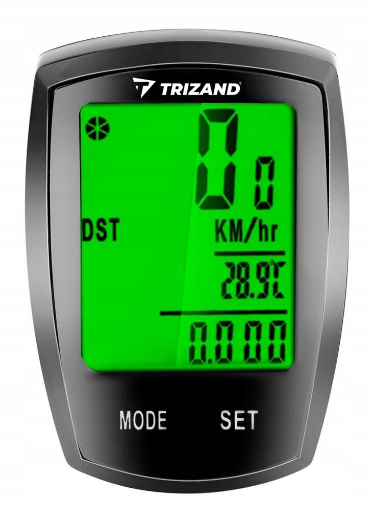 Bezvadu velo dators Trizand LR18667, melns cena un informācija | Velodatori, navigācijas | 220.lv