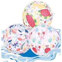 Надувной пляжный мяч 50 см, тропический цена и информация | Надувные и пляжные товары | 220.lv